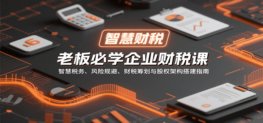 老板必学企业财税课：智慧税务、风险规避、财税筹划与股权架构搭建指南-白蛇网赚