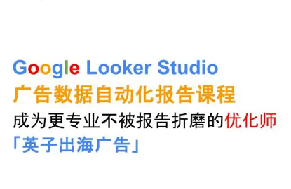 英子出海广告·Google Looker Studio从新手到高手-白蛇网赚