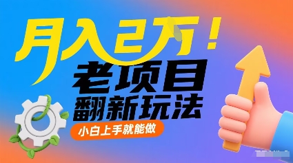 月入2W！老项目翻新玩法，小白上手就能做，非常容易上手-白蛇网赚
