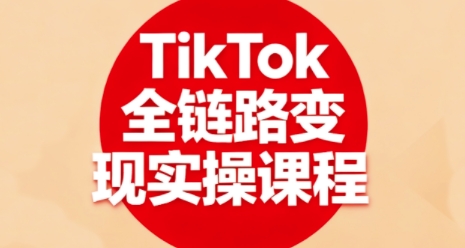 TikTok全链路变现实操课程，全方位助力学员掌握TK变现技能-白蛇网赚