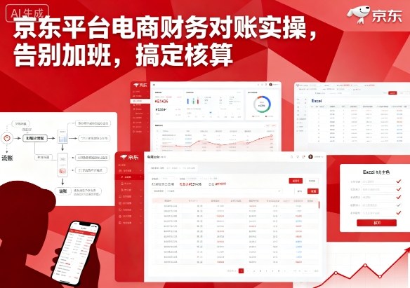 京东平台电商财务对账实操，告别加班，搞定核算-白蛇网赚