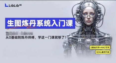 LibLibAI哩布哩布生图炼丹系统入门课，从生图到炼丹，只学这一门就够了-白蛇网赚