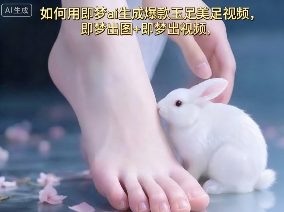 如何用即梦ai生成爆款玉足美足视频，即梦出图+即梦出视频，快速涨粉-白蛇网赚