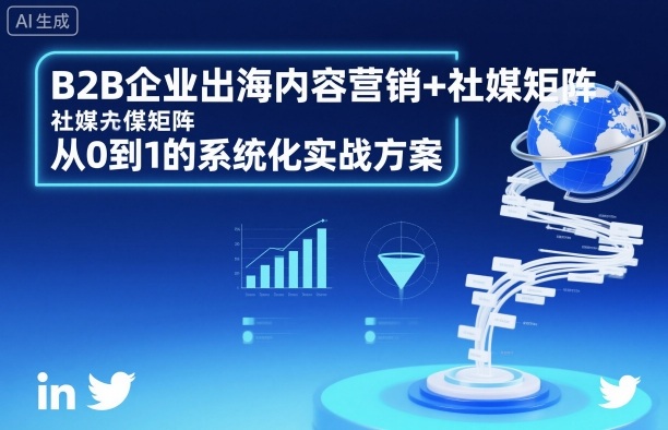 B2B企业出海内容营销+社媒矩阵，从0到1的系统化实战方案-白蛇网赚