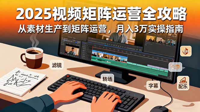2025短视频矩阵运营全攻略：从素材生产到矩阵运营，月入3万实操指南-白蛇网赚