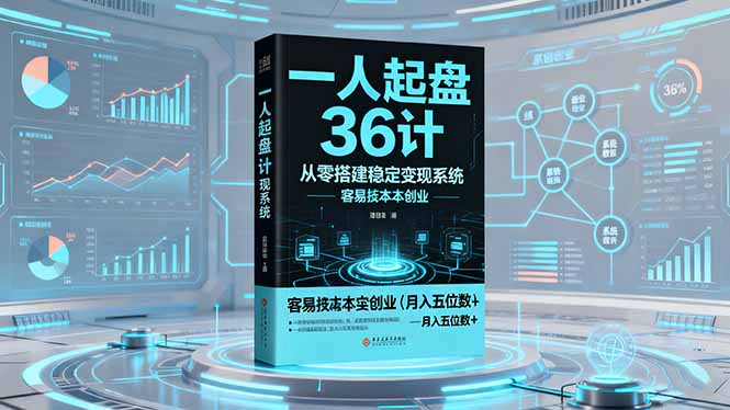一人起盘36计:从零搭建稳定变现系统,实现低成本创业,月入五位数+-白蛇网赚