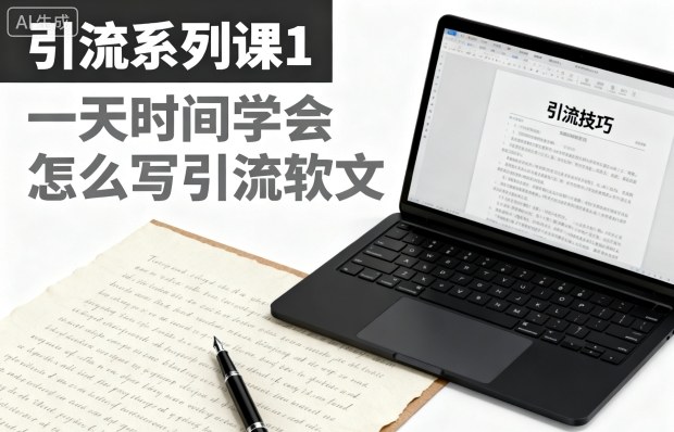 引流系列课1,一天时间学会怎么写引流软文-魔逗项目网