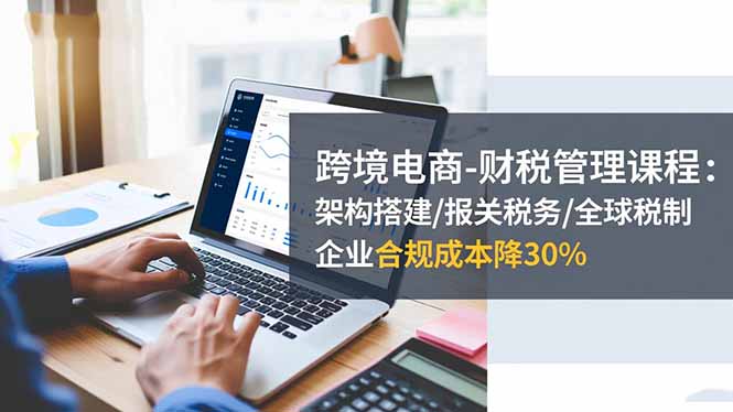跨境电商-财税管理课程:架构搭建/报关税务/全球税制,企业合规成本降30%-白蛇网赚