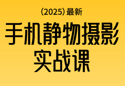 金老师·2025爆款手机静物摄影实战课-白蛇网赚