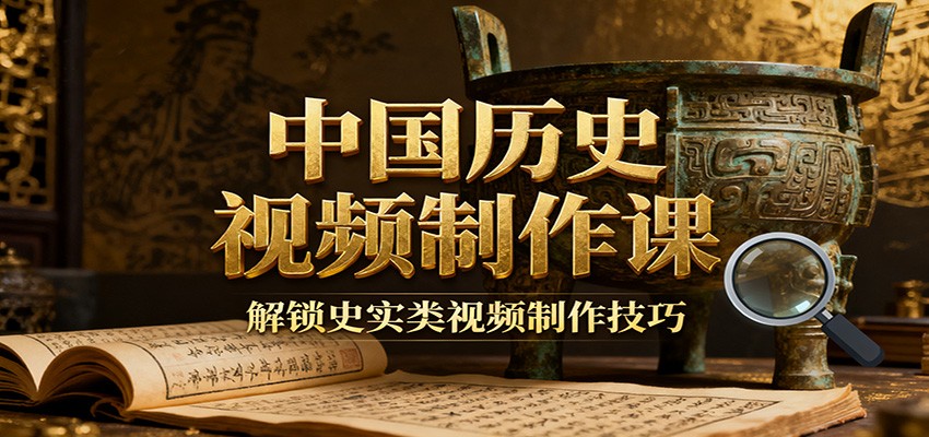 中国历史视频制作课：疆域地图集+参考文案+练习素材，解锁史实类视频制作技巧-白蛇网赚