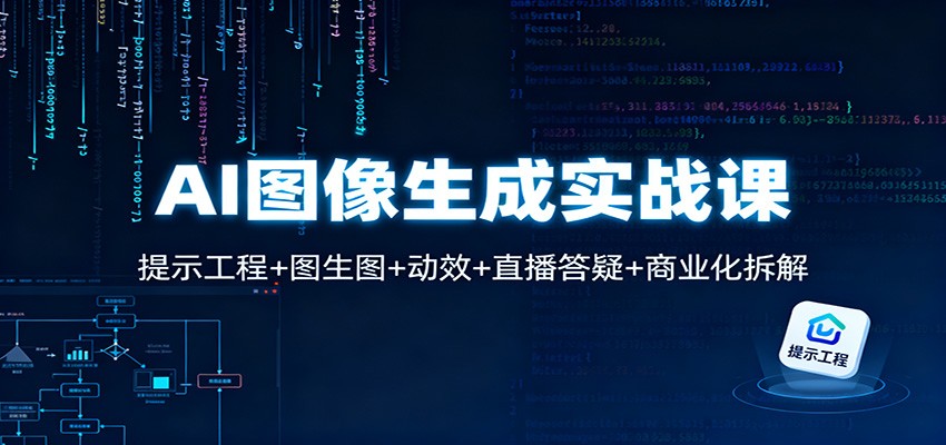 AI图像生成实战课：提示工程+图生图+动效+直播答疑+商业化拆解-白蛇网赚