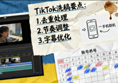 TikTok洗稿剪辑全流程课-白蛇网赚