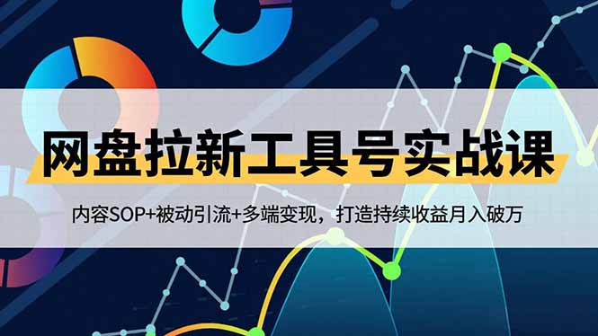网盘拉新工具号实战课，内容SOP+被动引流+多端变现，打造持续收益月入破万-白蛇网赚
