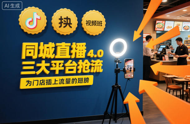 同城直播实操班4.0，三大平台抢流，为门店插上流量的翅膀-白蛇网赚