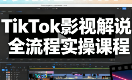 凌帧·TikTok影视解说全流程实操-白蛇网赚