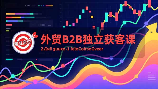 外贸B2B独立获客课，Facebook主页搭建、消息互动广告、精准定位，打造高询盘系统-白蛇网赚