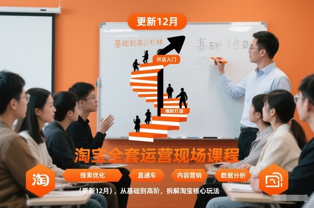 淘宝全套运营现场课程(更新12月)，从基础到高阶，拆解淘宝核心玩法-白蛇网赚