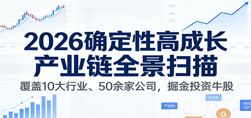 付费文章:2026确定性高成长产业链全景扫描:覆盖10大行业、50余家公司,掘金投资牛股-白蛇网赚