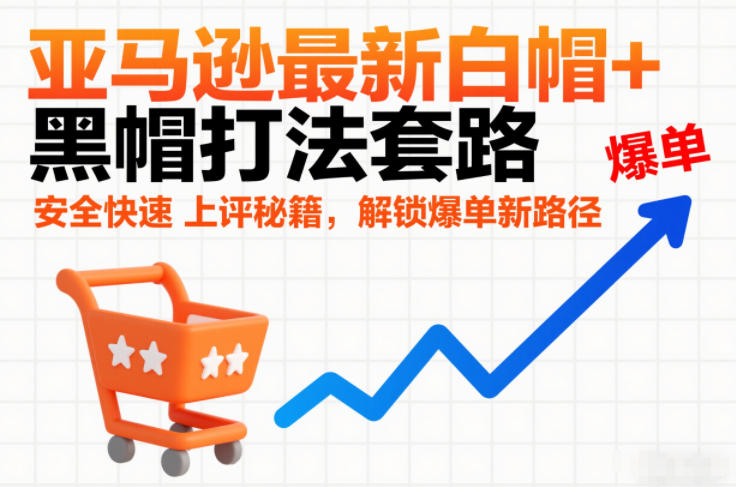 亚马逊最新白帽+黑帽打法套路,安全快速上评秘籍,解锁爆单新路径-白蛇网赚