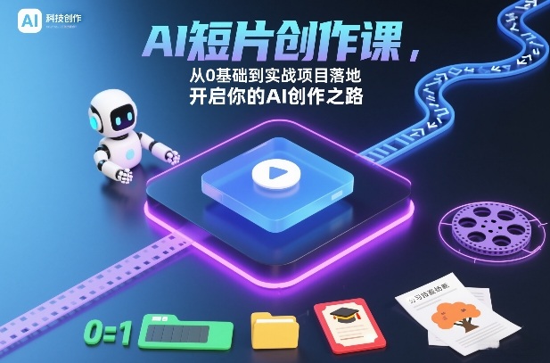 AI短片创作课，从0基础到实战项目落地，开启你的AI创作之路-白蛇网赚