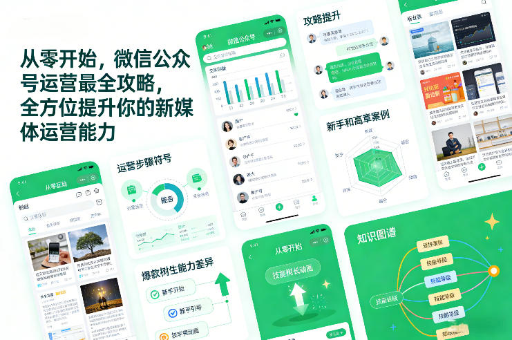 从零开始，微信公众号运营最全攻略，全方位提升你的新媒体运营能力-白蛇网赚