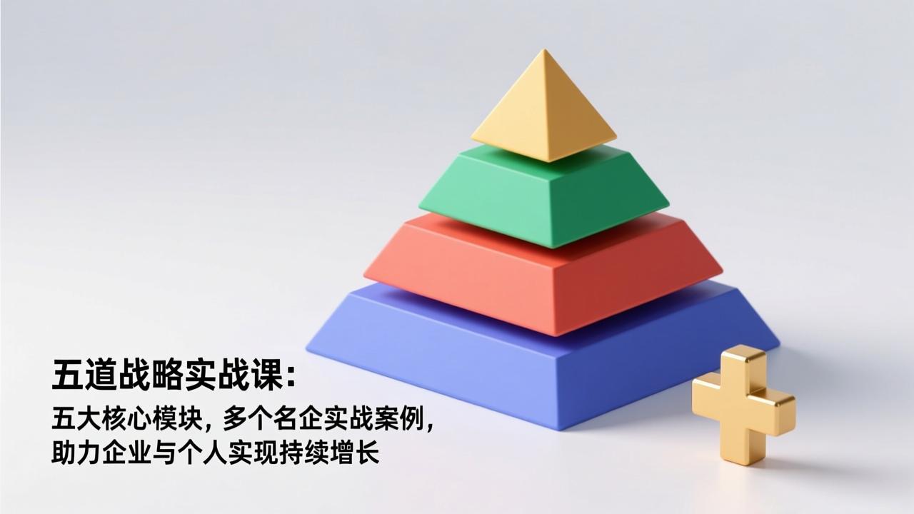 五道战略实战课：五大核心模块，多个名企实战案例，助力企业与个人实现持续增长-白蛇网赚