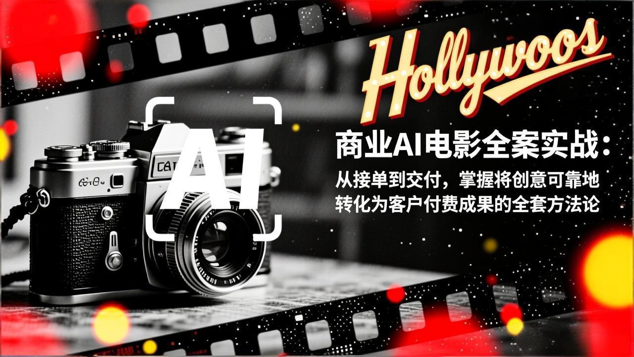 商业AI电影全案实战：从接单到交付，掌握将创意可靠地转化为客户付费成果的全套方法论-白蛇网赚