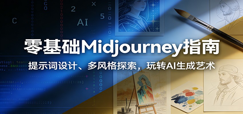 零基础Midjourney指南：提示词设计、多风格探索，玩转AI生成艺术-白蛇网赚