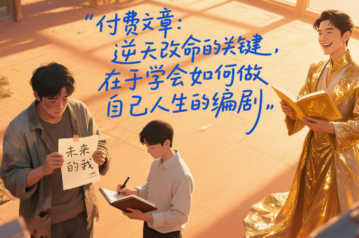 付费文章：逆天改命的关键，在于学会如何做自己人生的编剧-白蛇网赚