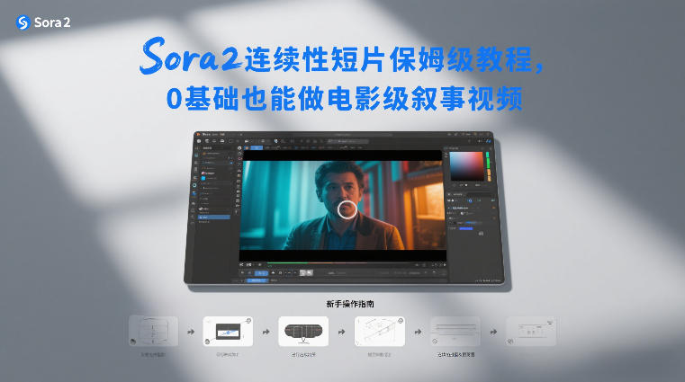 Sora2连续性短片保姆级教程，0基础也能做电影级叙事视频-白蛇网赚