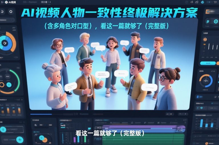AI视频人物一致性终极解决方案(含多角色对口型)，看这一篇就够了(完整版)-白蛇网赚