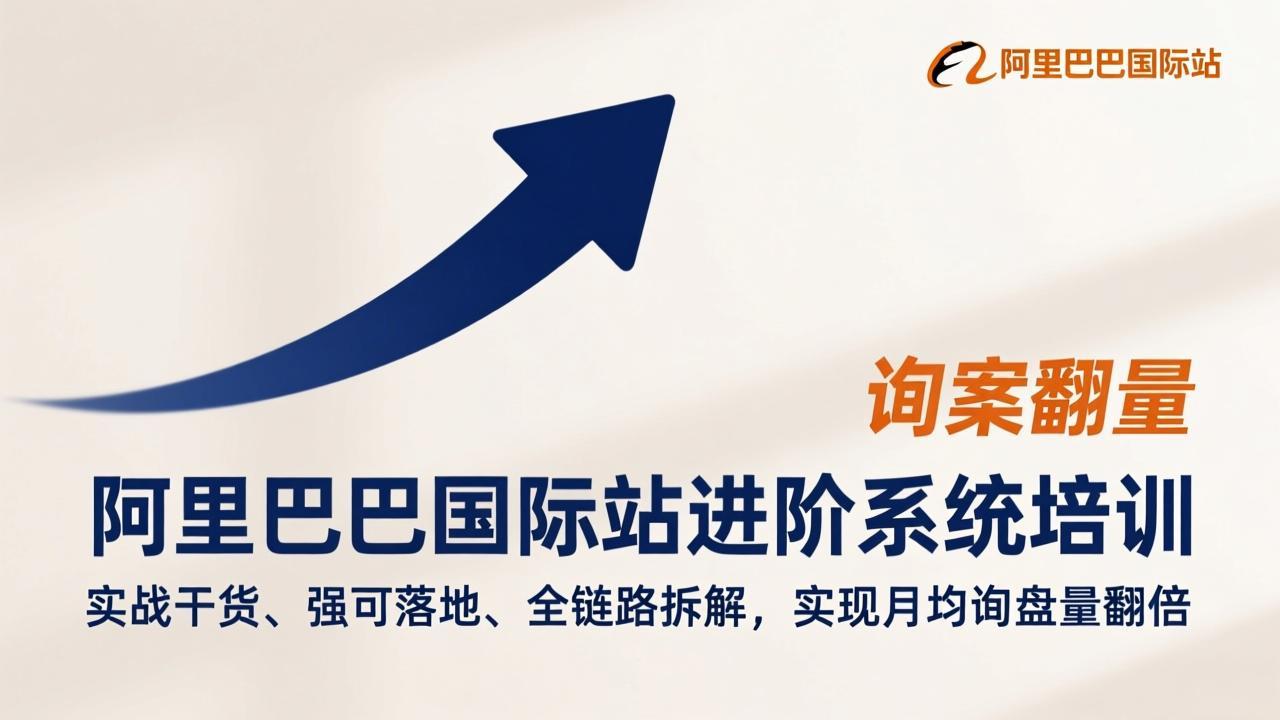 阿里巴巴国际站进阶系统培训，实战干货、强可落地、全链路拆解，实现月均询盘量翻倍-白蛇网赚