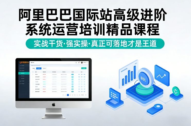 阿里巴巴国际站高级进阶系统运营培训精品课程，实战干货，强实操，真正可落地才是王道-白蛇网赚