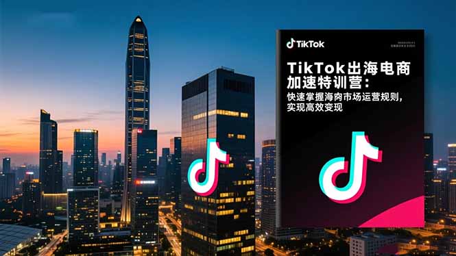 TikTok出海电商加速特训营-更新:快速掌握海外市场运营规则,实现高效变现网赚项目-副业赚钱-互联网创业-资源整合歪妹网赚