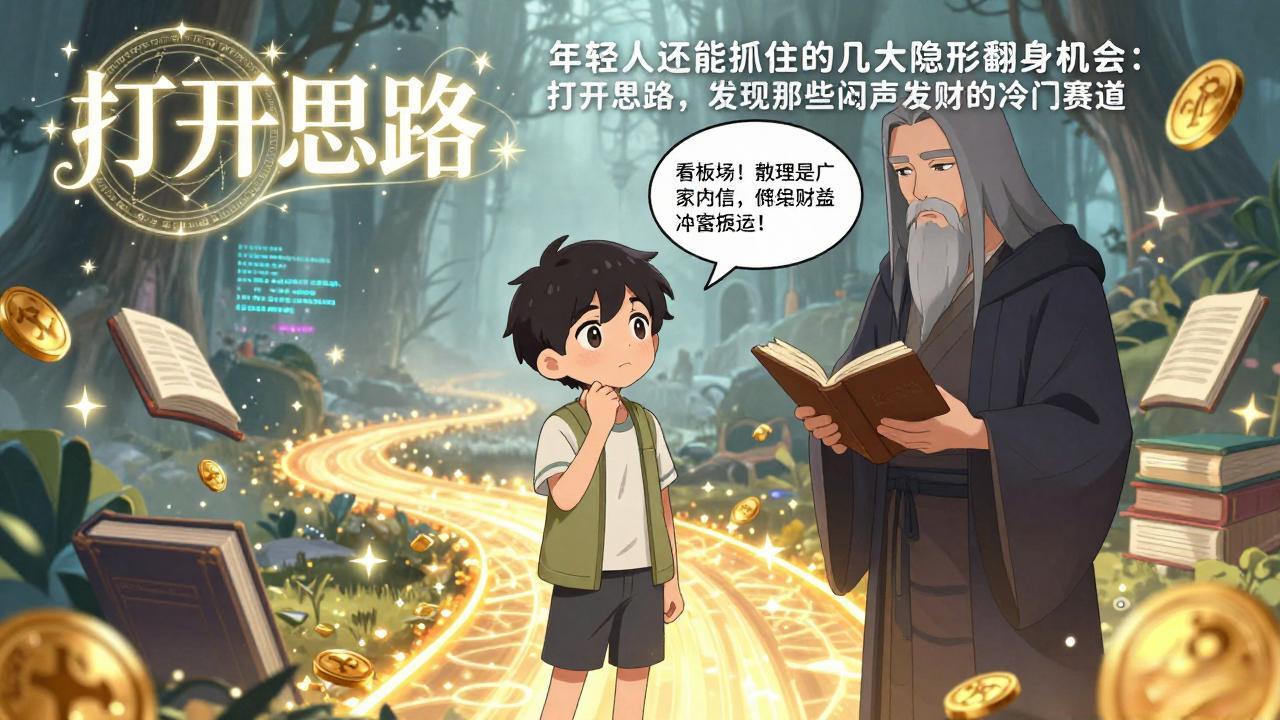 付费文1+2：年轻人还能抓住的几大隐形翻身机会：打开思路，发现那些闷声发财的冷门赛道-白蛇网赚