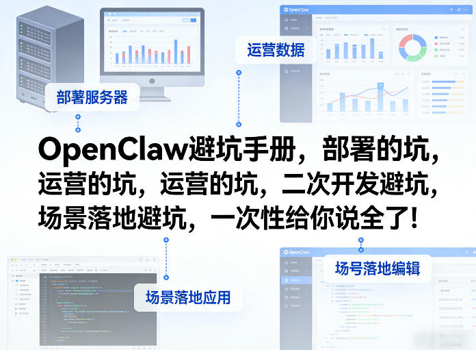 OpenClaw小龙虾避坑手册，部署的坑，运营的坑，二次开发避坑，场景落地避坑，一次性给你说全了！-白蛇网赚
