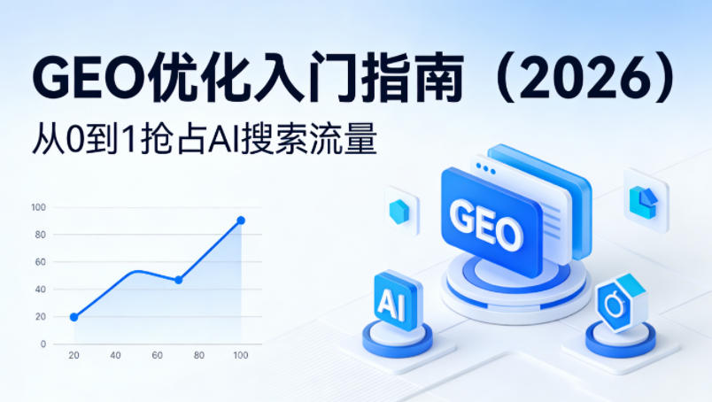 【最新】GEO优化入门指南(2026)，从0到1抢占AI搜索流量网赚项目-副业赚钱-互联网创业-资源整合青创网