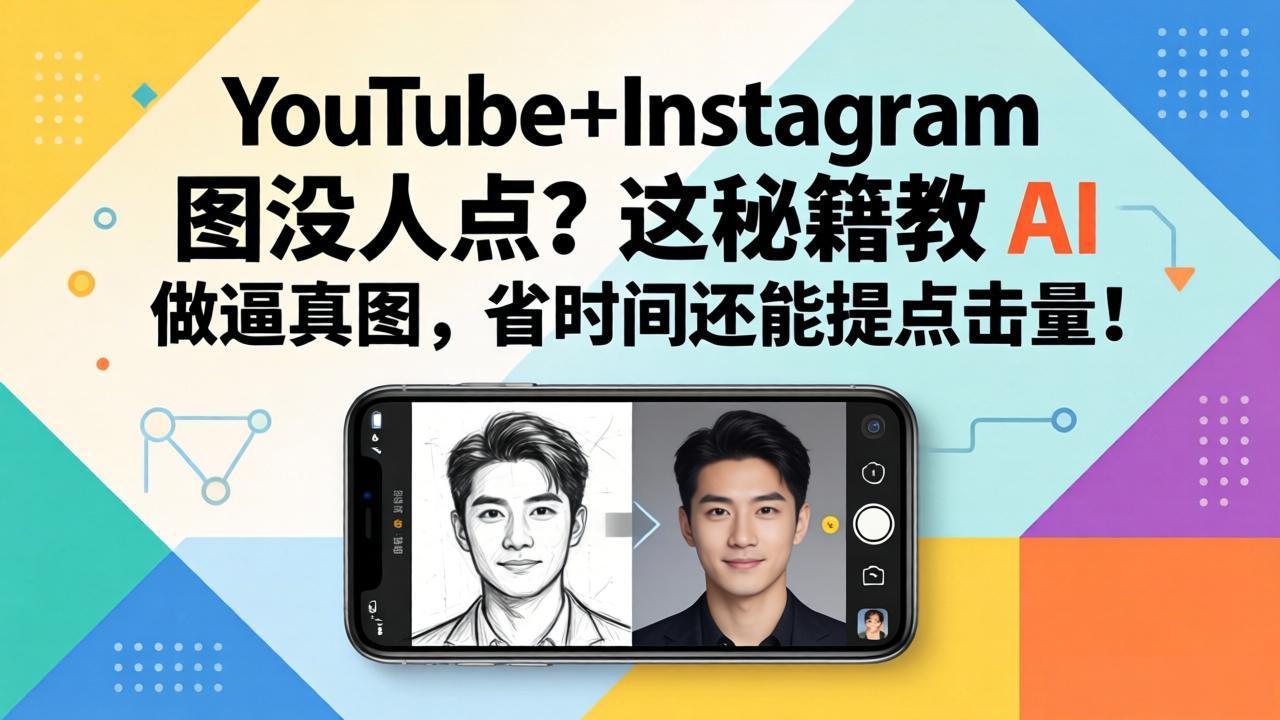YouTube+Instagram图没人点？这秘籍教 AI 做逼真图，省时间还能提点击量网赚项目-副业赚钱-互联网创业-资源整合青创网