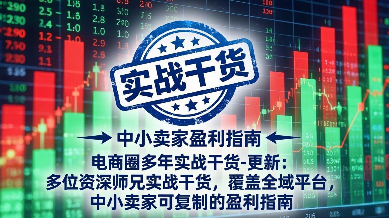 电商圈多年实战干货-更新4月：多位资深师兄实战干货，覆盖全域平台，中小卖家可复制的盈利指南网赚项目-副业赚钱-互联网创业-资源整合青创网