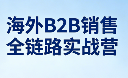 雨哥·海外B2B销售全链路实战营网赚项目-副业赚钱-互联网创业-资源整合青创网