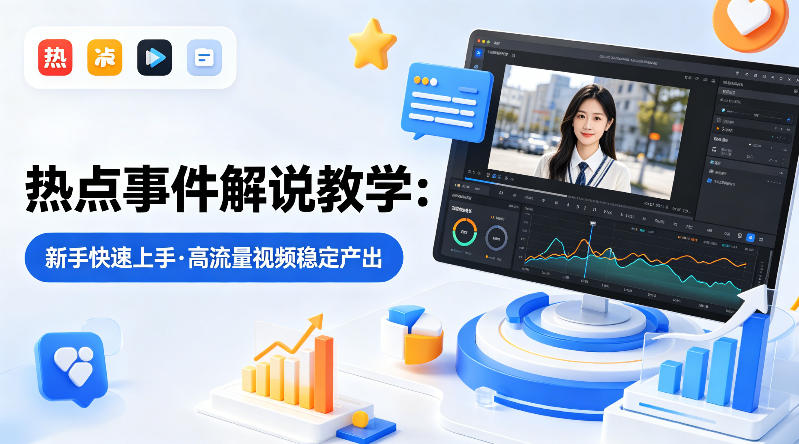 某大V的热点事件解说教学，新手也能快速上手，稳定产出高流量解说视频网赚项目-副业赚钱-互联网创业-资源整合青创网