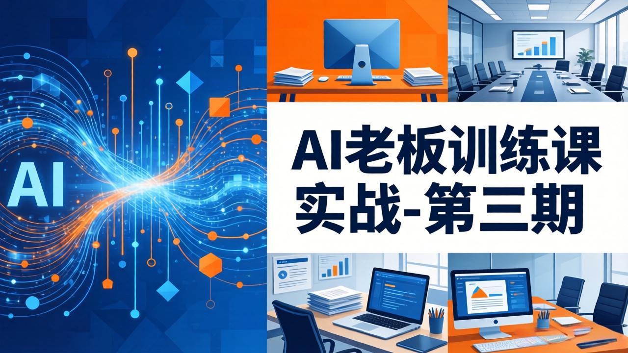 AI老板训练课实战-第三期：AI+内容应用落地教学，从0到1打通AI变现完整路径网赚项目-副业赚钱-互联网创业-资源整合青创网