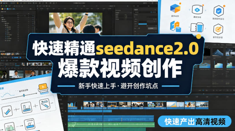 快速精通seedance2.0爆款视频创作，快速产出高清视频，避开大量创作坑点，新手也能快速上手网赚项目-副业赚钱-互联网创业-资源整合青创网
