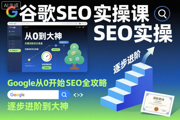 谷歌SEO实操课,Google从0开始SEO全攻略,逐步进阶到大神(更新26年)网赚项目-副业赚钱-互联网创业-资源整合青创网