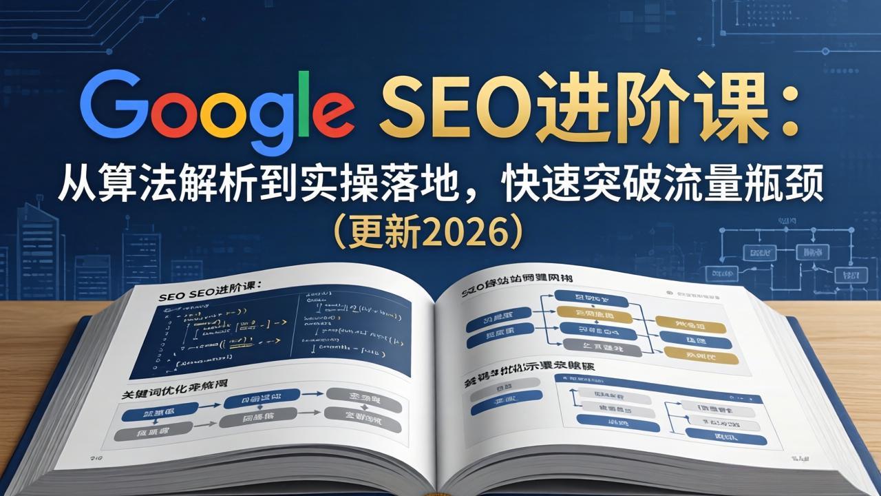Google SEO进阶课：从算法解析到实操落地，快速突破流量瓶颈(更新2026网赚项目-副业赚钱-互联网创业-资源整合青创网