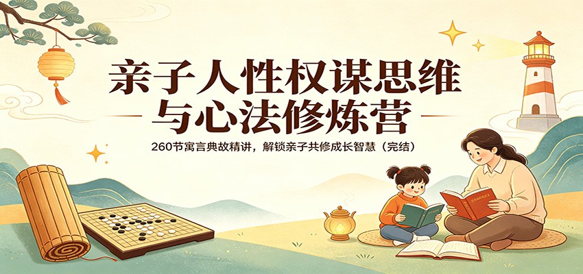 亲子人性权谋思维与心法修炼营：260节寓言典故精讲，解锁亲子共修成长智慧(完结)网赚项目-副业赚钱-互联网创业-资源整合青创网