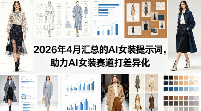 2026年4月汇总的AI女装提示词，助力AI女装赛道打差异化网赚项目-副业赚钱-互联网创业-资源整合青创网