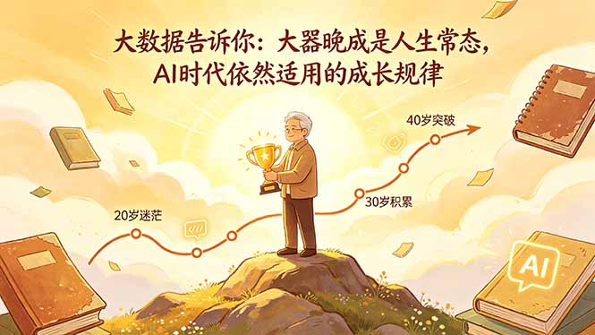 付费文章：大数据告诉你：大器晚成是人生常态，AI 时代依然适用的成长规律-白蛇网
