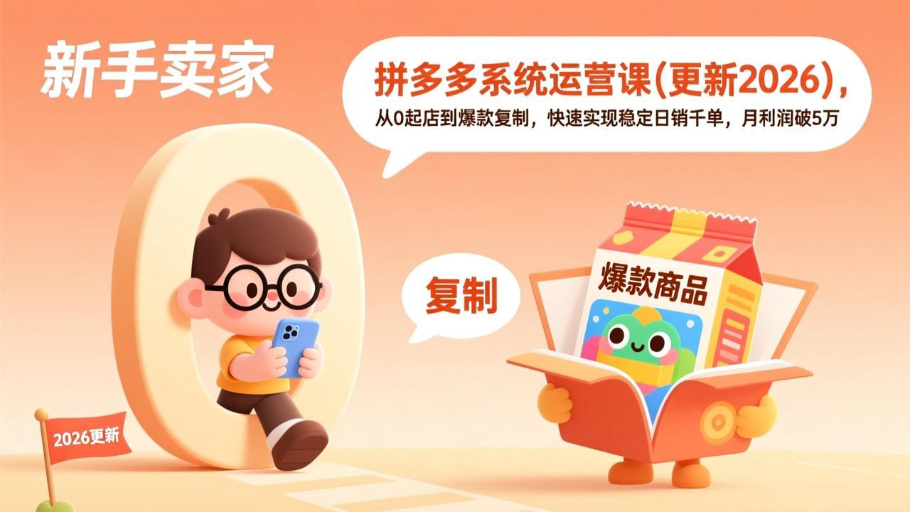 拼多多系统运营课(更新4月-白蛇网