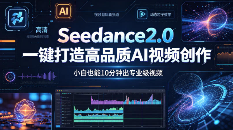 Seedance2.0一键打造高品质AI视频创作，小白也能10分钟出专业级视频-白蛇网